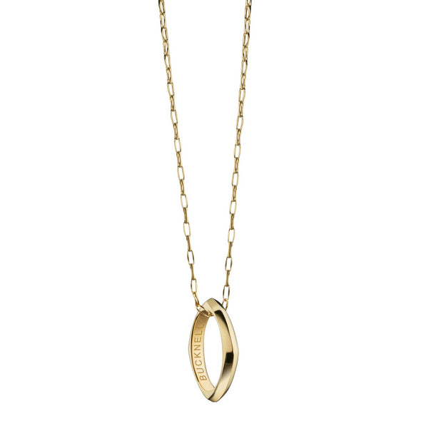 Bucknell Monica Rich Kosann Poesy Ring Necklace in Gold Shot #2