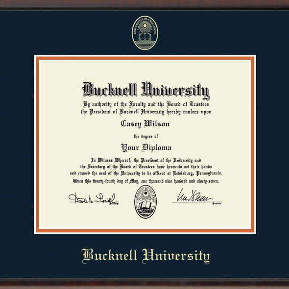 Bucknell University Diploma Frame, the Fidelitas Shot #2