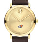 Bucknell University Men's Movado BOLD Gold with Chocolate Leather Strap Shot #1