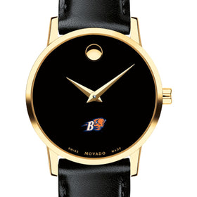 Bucknell Women&#39;s Movado Gold Museum Classic Leather Shot #1