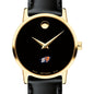 Bucknell Women's Movado Gold Museum Classic Leather Shot #1