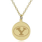 BYU 14K Gold Pendant & Chain Shot #1