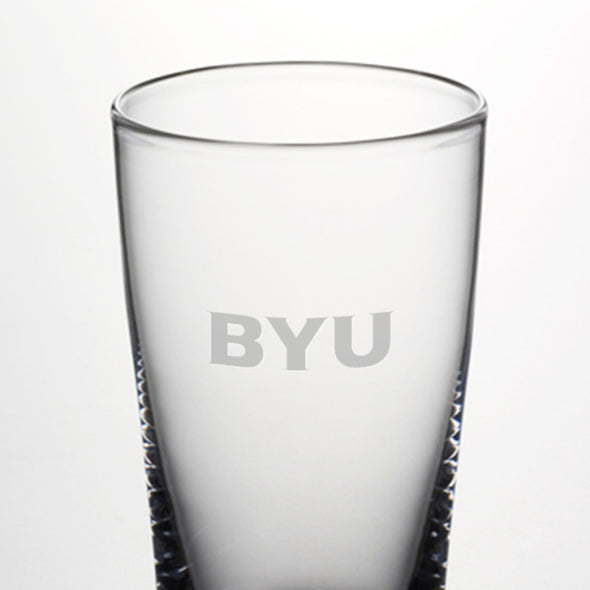BYU Ascutney Pint Glasses by Simon Pearce Shot #2