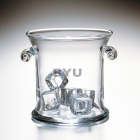 BYU Glass Ice Bucket by Simon Pearce Shot #1
