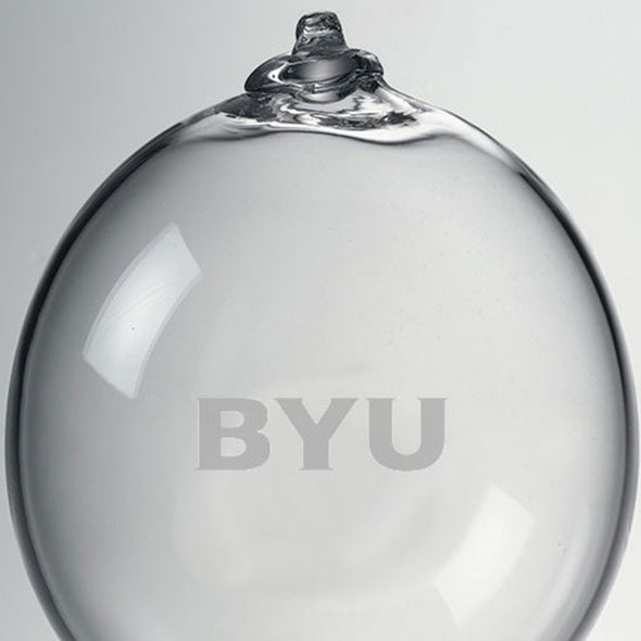 BYU Glass Ornament by Simon Pearce Shot #2