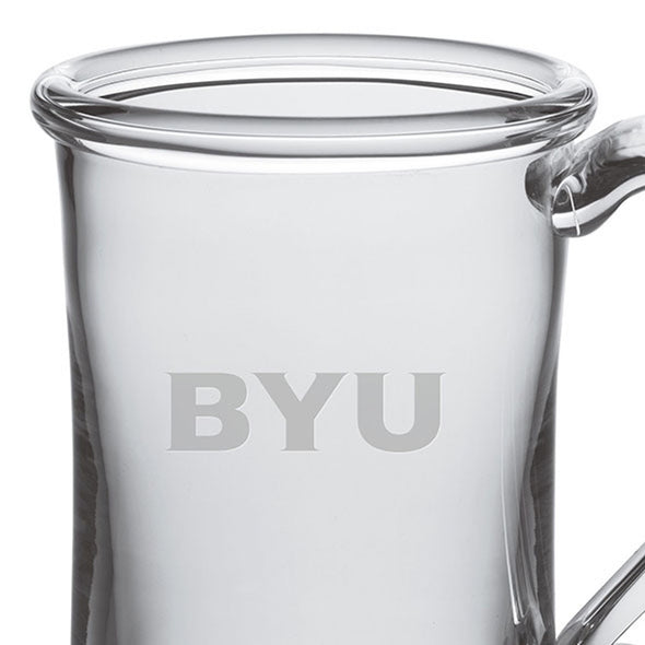 BYU Glass Tankard by Simon Pearce Shot #2