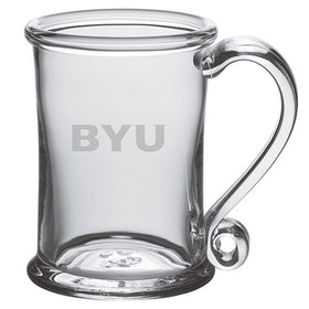BYU Glass Tankard by Simon Pearce Shot #1