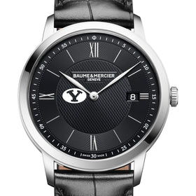 BYU Men's Baume et Mercier 40mm Classima Quartz Watch with Black Dial & Black Leather Strap Shot #1