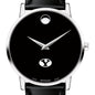 BYU Men's Movado Museum with Leather Strap Shot #1