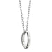 BYU Monica Rich Kosann "Carpe Diem" Poesy Ring Necklace in Silver