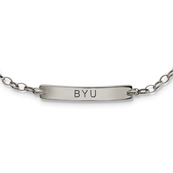 BYU Monica Rich Kosann Petite Poesy Bracelet in Silver Shot #2