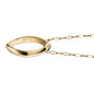BYU Monica Rich Kosann Poesy Ring Necklace in Gold Shot #3