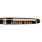 BYU Montblanc Meisterstück Classique Ballpoint Pen in Red Gold Shot #2