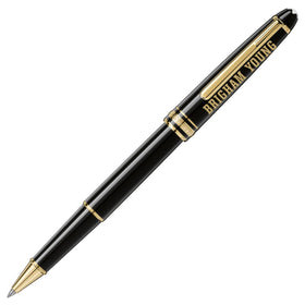 BYU Montblanc Meisterstück Classique Rollerball Pen in Gold Shot #1