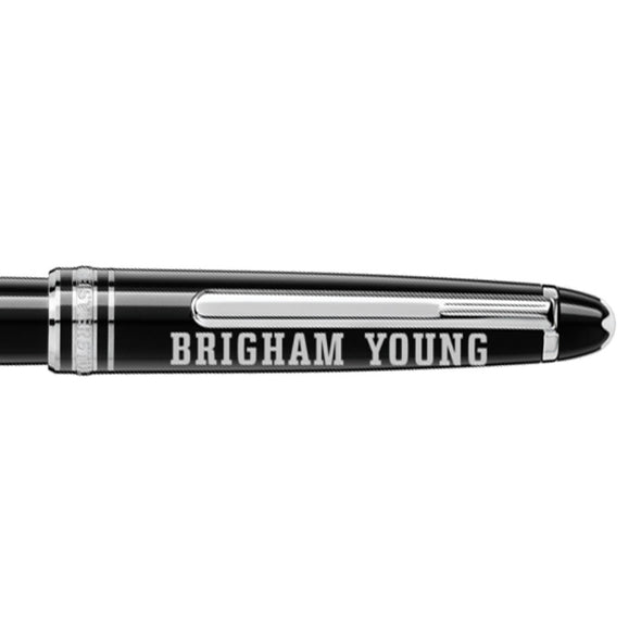 BYU Montblanc Meisterstück Classique Rollerball Pen in Platinum Shot #2