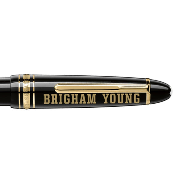 BYU Montblanc Meisterstück LeGrand Ballpoint Pen in Gold Shot #2