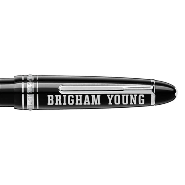BYU Montblanc Meisterstück LeGrand Ballpoint Pen in Platinum Shot #2