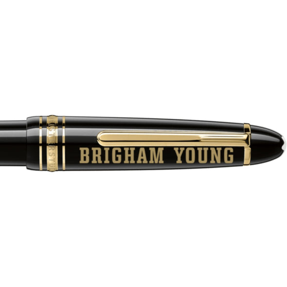BYU Montblanc Meisterstück Midsize Ballpoint Pen in Gold Shot #2