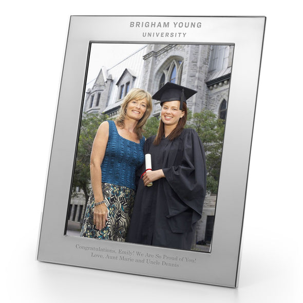 BYU Polished Pewter 8x10 Picture Frame Shot #1