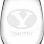 BYU Stemless Wine Glasses Made in the USA - Set of 2 Shot #3