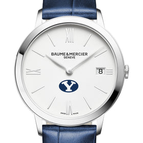 BYU Women's Baume et Mercier 36.5mm Classima Watch with White Dial & Blue Leather Strap Shot #1