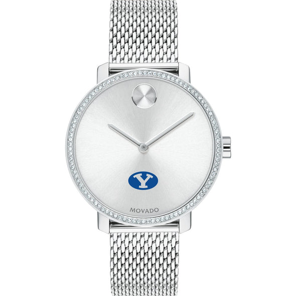 BYU Women's Movado Bold with Crystal Bezel & Mesh Bracelet Shot #2