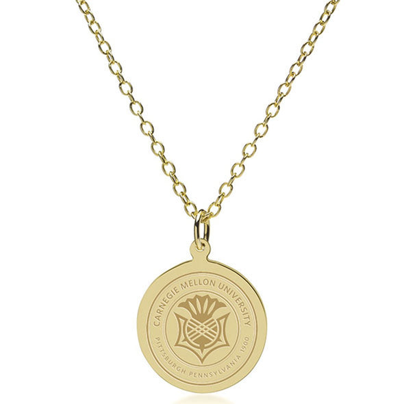 Carnegie Mellon 14K Gold Pendant & Chain Shot #2
