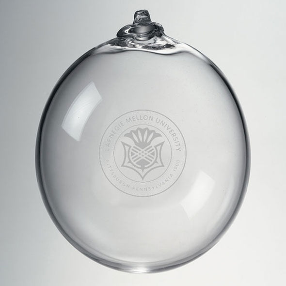 Carnegie Mellon Glass Ornament by Simon Pearce Shot #2