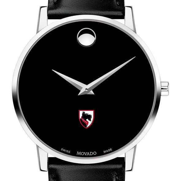 Carnegie Mellon Men&#39;s Movado Museum with Leather Strap Shot #1