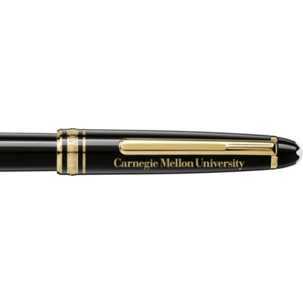 Carnegie Mellon Montblanc Meisterstück Classique Rollerball Pen in Gold Shot #2
