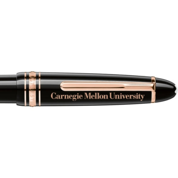 Carnegie Mellon Montblanc Meisterstück LeGrand Ballpoint Pen in Red Gold Shot #2