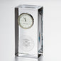 Carnegie Mellon Tall Glass Desk Clock by Simon Pearce Shot #1