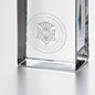 Carnegie Mellon Tall Glass Desk Clock by Simon Pearce Shot #2