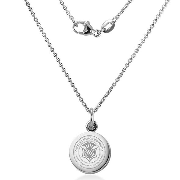 Carnegie Mellon University Necklace with Charm in Sterling Silver Shot #2