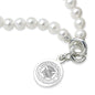 Carnegie Mellon University Pearl Bracelet with Sterling Silver Charm Shot #2