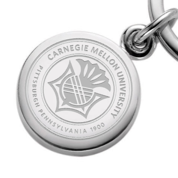 Carnegie Mellon University Sterling Silver Insignia Key Ring Shot #2