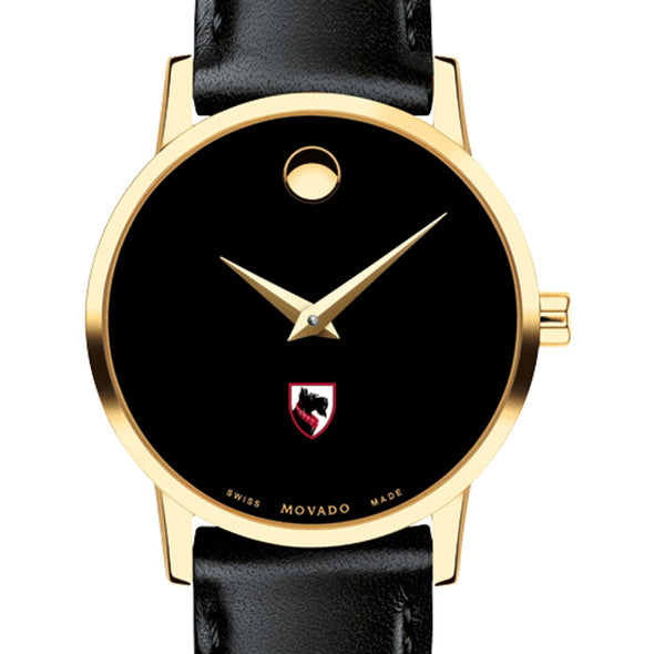 Carnegie Mellon Women's Movado Gold Museum Classic Leather Shot #1
