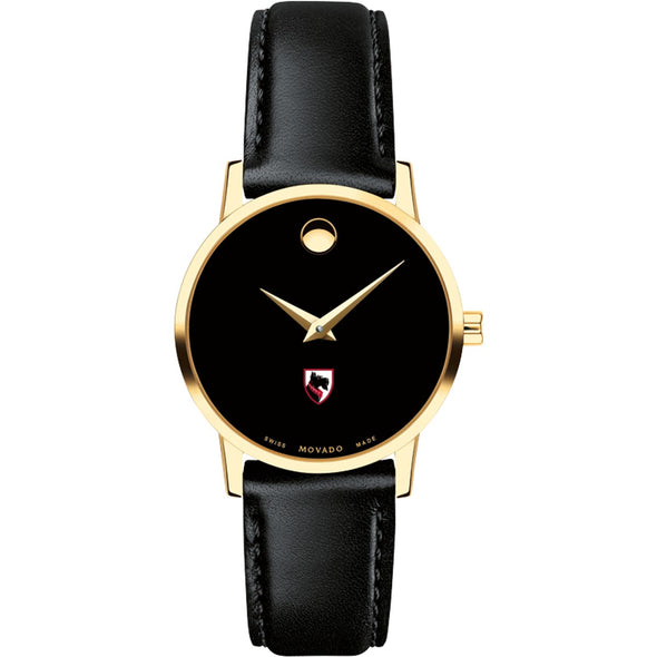 Carnegie Mellon Women's Movado Gold Museum Classic Leather Shot #2