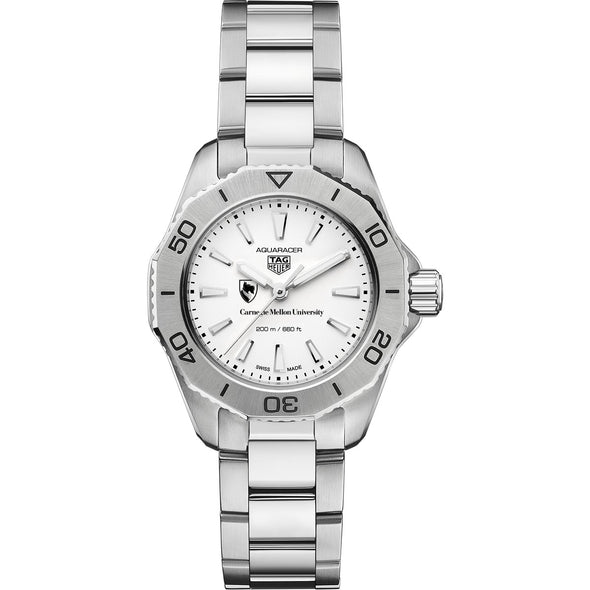 Carnegie Mellon Women&#39;s TAG Heuer Steel Aquaracer with Silver Dial Shot #2