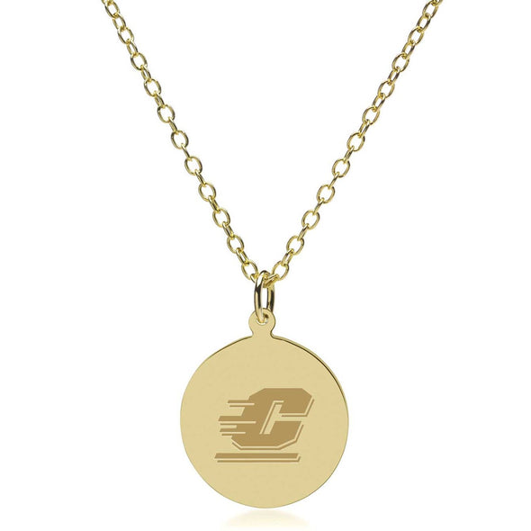 Central Michigan 14K Gold Pendant & Chain Shot #2