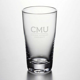 Central Michigan Ascutney Pint Glasses by Simon Pearce Shot #1