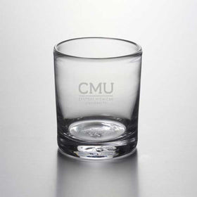 Central Michigan Double Old Fashioned Glass by Simon Pearce Shot #1