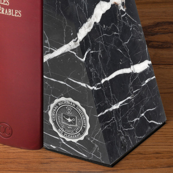 Central Michigan Marble Bookends by M.LaHart Shot #3