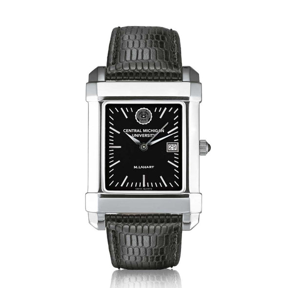 Central Michigan Men's Black Quad with Leather Shot #2