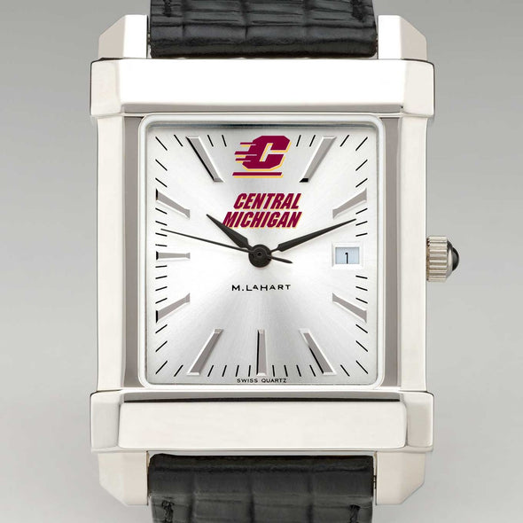Central Michigan Men&#39;s Collegiate Watch with Leather Strap Shot #1