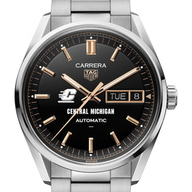 Central Michigan Men's TAG Heuer Carrera Day-Date Automatic with Black Dial Shot #1