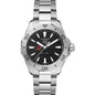 Central Michigan Men's TAG Heuer Steel Aquaracer with Black Dial Shot #2
