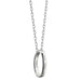 Central Michigan Monica Rich Kosann "Carpe Diem" Poesy Ring Necklace in Silver