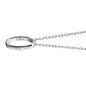 Central Michigan Monica Rich Kosann "Carpe Diem" Poesy Ring Necklace in Silver Shot #3