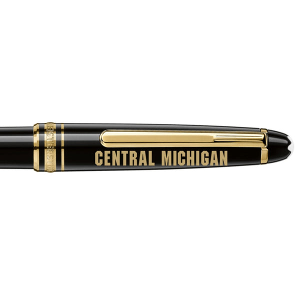 Central Michigan Montblanc Meisterstück Classique Ballpoint Pen in Gold Shot #2